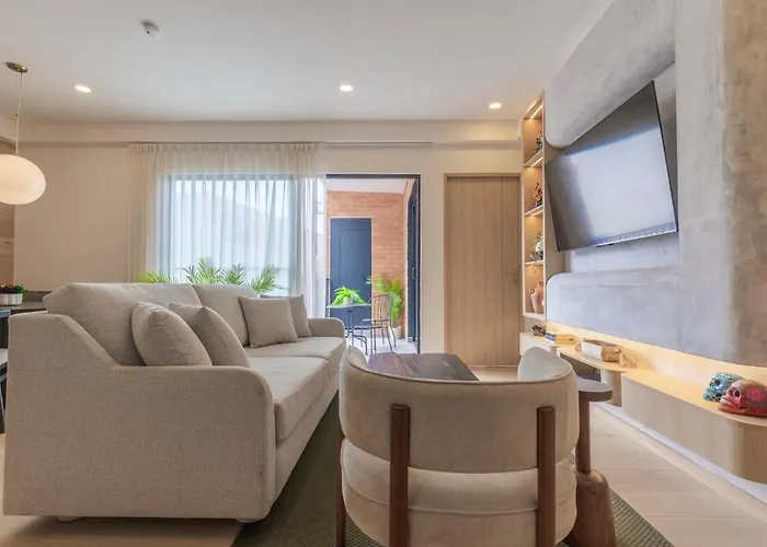 Apartment Upscale 2br 2ba, Ac, Balcony, Gym, Pool & Skydeck Mexiko-Stadt
